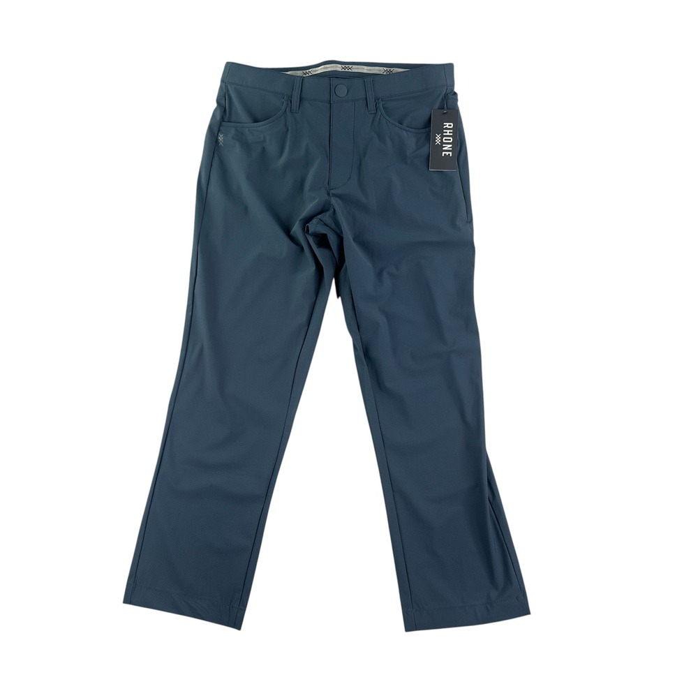 Rhone Momentum‎ Pants Mens 30x27 Golf Five Pocket Deep Sea Blue NWT